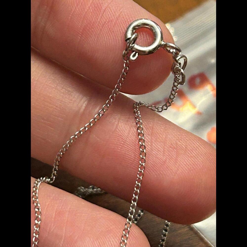925 sterling silver necklace amazing i49 0.95g does have tangled scrap